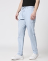 Shop Sky Blue Casual Cotton Pants-Design