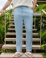 Shop Men's Sky Blue Pants-Front