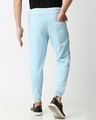 Shop Sky Blue Casual Jogger Pants With Zipper-Design