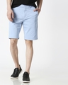 Shop Sky Blue Chino Shorts-Front