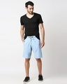 Shop Sky Blue Comfort Shorts-Full