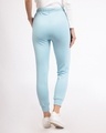 Shop Sky Blue Fleece Joggers-Design