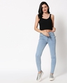 Shop Sky Blue Mid Rise Stretchable Women's Jeans