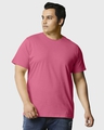 Shop Men's Slate Rose Plus Size T-shirt-Front