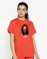 Shop Slay Girl Boyfriend T-Shirt Smoke Red-Design