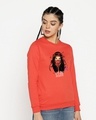Shop Slay Girl Fleece Sweatshirt Smoke Red-Design