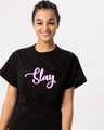 Shop Slay Neon Boyfriend T-Shirt-Front
