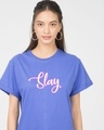 Shop Slay Neon Boyfriend T-Shirt-Front