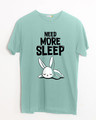 Shop Sleep Bunny Half Sleeve T-Shirt-Front