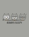 Shop Sleepy Always Owl Scoop Neck Full Sleeve T-Shirt-Full