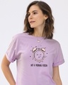 Shop Sleepy Clock Boyfriend T-Shirt-Front