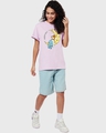 Shop Women's Purple Sleepy Head Graphic Printed Boyfriend T-shirt-Design