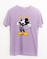 Shop Sleepy Mickey Half Sleeve T-Shirt (DL)-Front