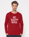 Shop Sleepy Or Me Full Sleeve T-Shirt-Front