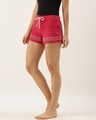 Shop Slumber Jill Embroidered Women Serise Red Shorts-Design