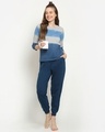 Shop Women's Blue Icy Melt Jogger Set-Full