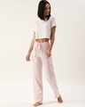 Shop Pack of 2 Lounge Pants - AOP Aqua Green and Solid Pink-Full