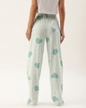 Shop Pack of 2 Lounge Pants - AOP Aqua Green and Solid Pink