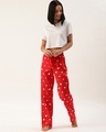 Shop Pack of 2 Lounge Pants - AOP Red and Solid Navy