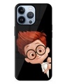 Shop Smart Boy Cartoon Premium Glass Case for Apple Iphone 13 Pro Max (Shock Proof, Scratch Resistant)-Front