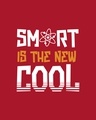 Shop Smart Is The New Cool Half Sleeve T-Shirt Bold Red