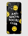Shop Smiley Anti Social Premium Glass Case for OnePlus Nord CE 2 Lite 5G-Front