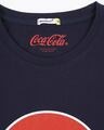 Shop Men's Blue Happy Face Coke Graphic Printed T-shirt
