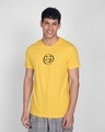 Shop Smiley Emoji Half Sleeve T-Shirt-Front