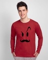 Shop Smiley Mooch  Full Sleeve T-Shirt-Front