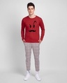 Shop Smiley Mooch  Full Sleeve T-Shirt-Design