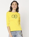 Shop Smiley Smelly 3/4th Sleeve Slim Fit T-Shirt-Front