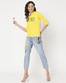 Shop Smiley Smelly 3/4th Sleeve Slim Fit T-Shirt-Full