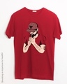 Shop Smoke Merge Half Sleeve T-Shirt-Front