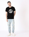 Shop Smoke Peace Half Sleeve T-Shirt