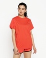 Shop Smoke Red Boyfriend T-Shirt-Design