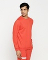 Shop Smoke Red Fleece Sweatshirt-Design