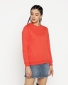Shop Smoke Red Fleece Sweatshirt-Design