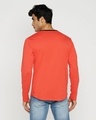Shop Smoke Red Full Sleeve Henley T-Shirt-Full