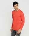Shop Men's Smoke Red T-shirt-Design