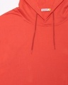 Shop Smoke Red Half Sleeve Hoodie T-Shirt