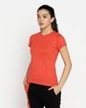 Shop Women's Smoke Red T-shirt-Design