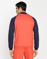 Shop Men's Orange & Blue Color Block Zipper Bomber Jacket-Full
