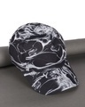 Shop Unisex Black Smokey Printed Baseball Cap-Front