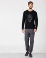 Shop Smokey Skull Full Sleeve T-Shirt