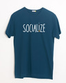 Shop Smoklize Half Sleeve T-Shirt-Front