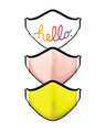 Shop Hello Pink Yellow Bundle Combo Mask-Front