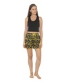 Shop Women's Yellow Printed Regular Fit Boxer-Design