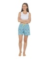 Shop Women's Blue Printed Regular Fit Boxer-Design