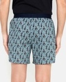 Shop Jazz Men's Prineted Boxer Grey-Full