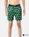 Shop Men's X'mas Wicked Snowman Boxer Green-Front